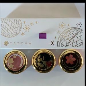 New without tags three full size 0.24oz trio tinted lip balm by Tatcha.